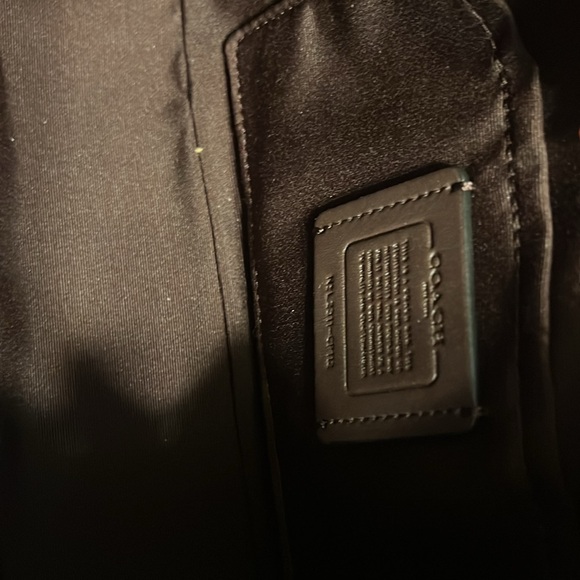 Coach hearts handbag / shoulder bag in black /brown leather - Picture 8 of 10